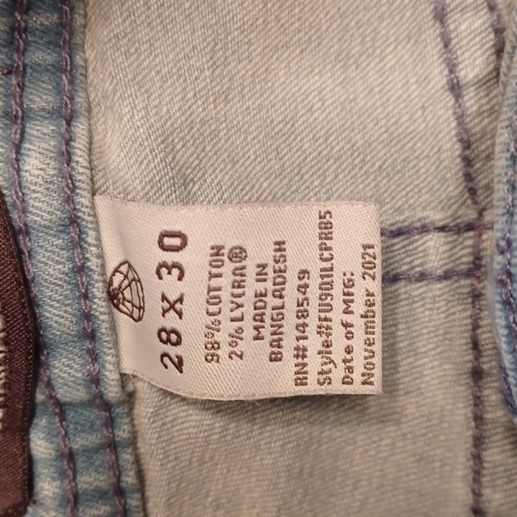FREE PLANET 28X30 Sustainable Denim Jeans - Picture 5 of 6